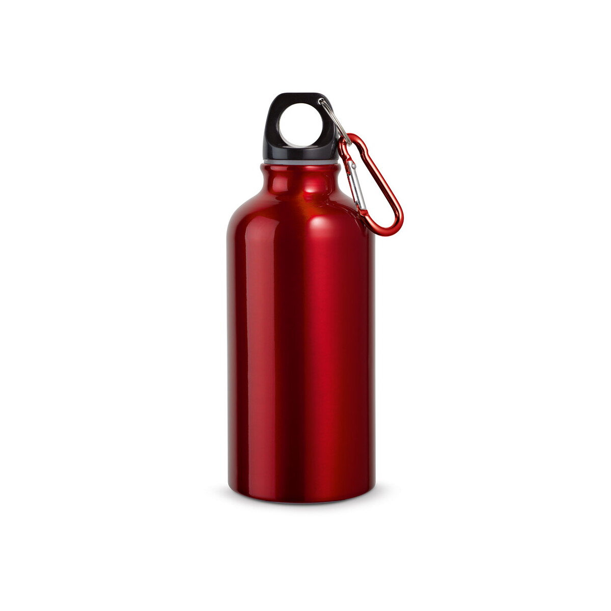 LANDSCAPE S. Aluminiowa butelka sportowa z karabińczykiem 400 ml 94601_set