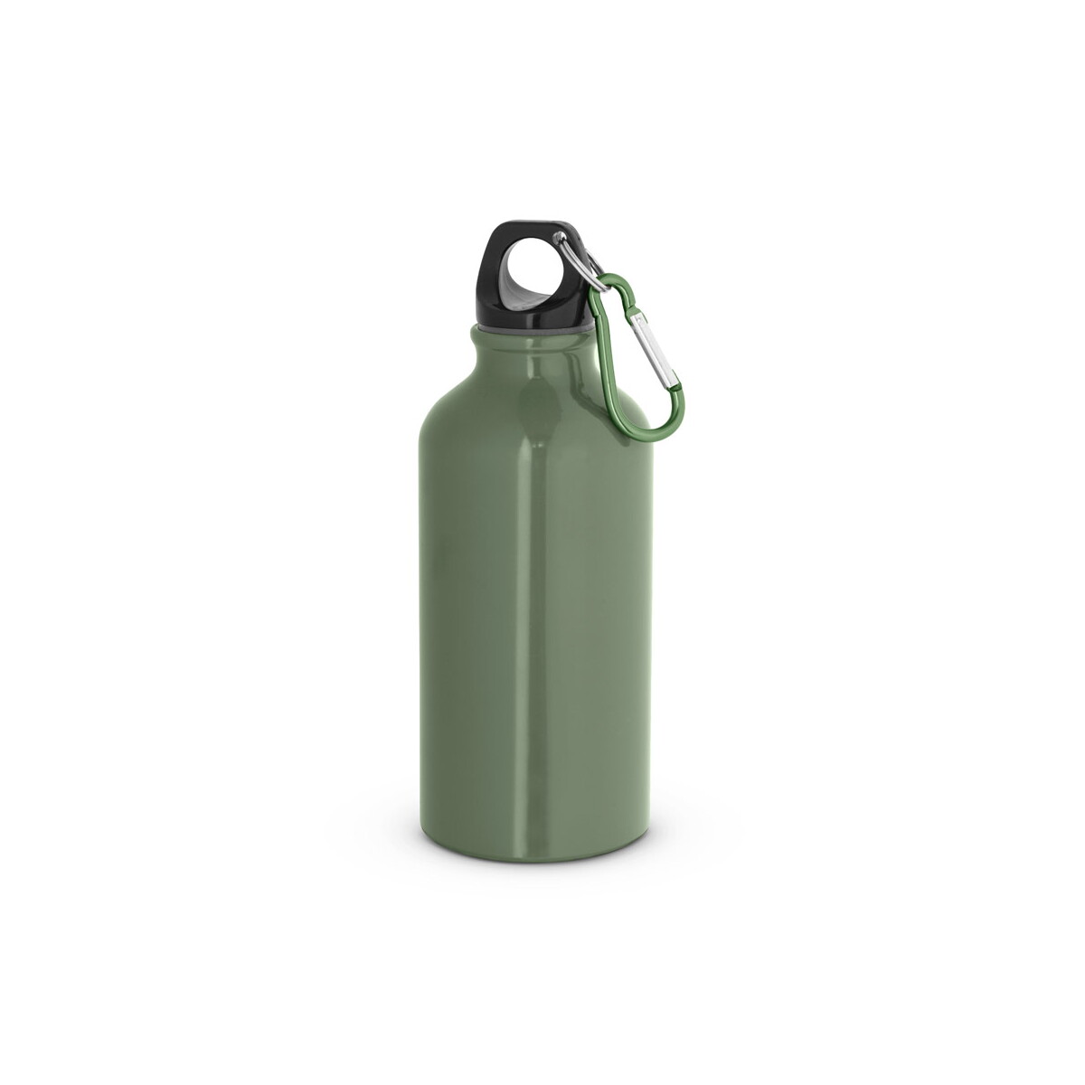 LANDSCAPE S. Aluminiowa butelka sportowa z karabińczykiem 400 ml 94601_set