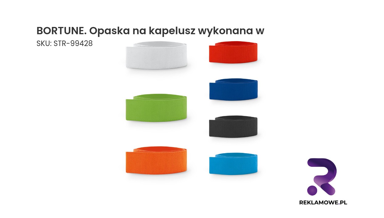 BORTUNE opaska na kapelusz wykonana w eleganckim stylu