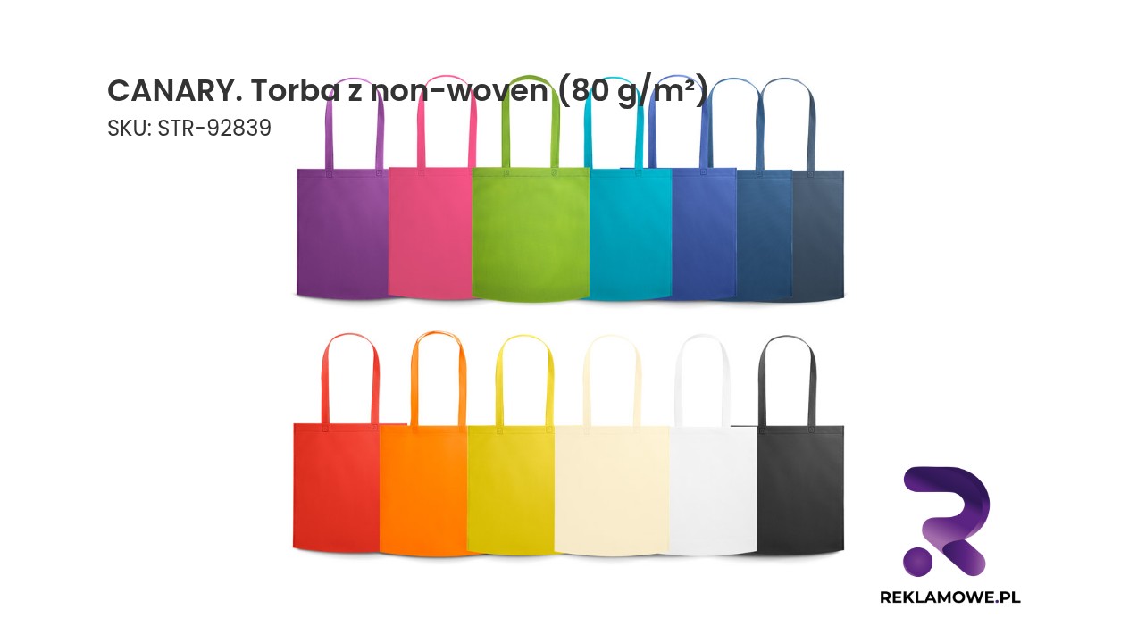 CANARY – torba z non-woven o gramaturze 80 g/m²