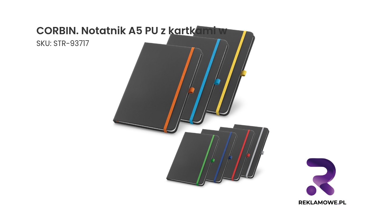 CORBIN notatnik A5 z PU z kartkami w