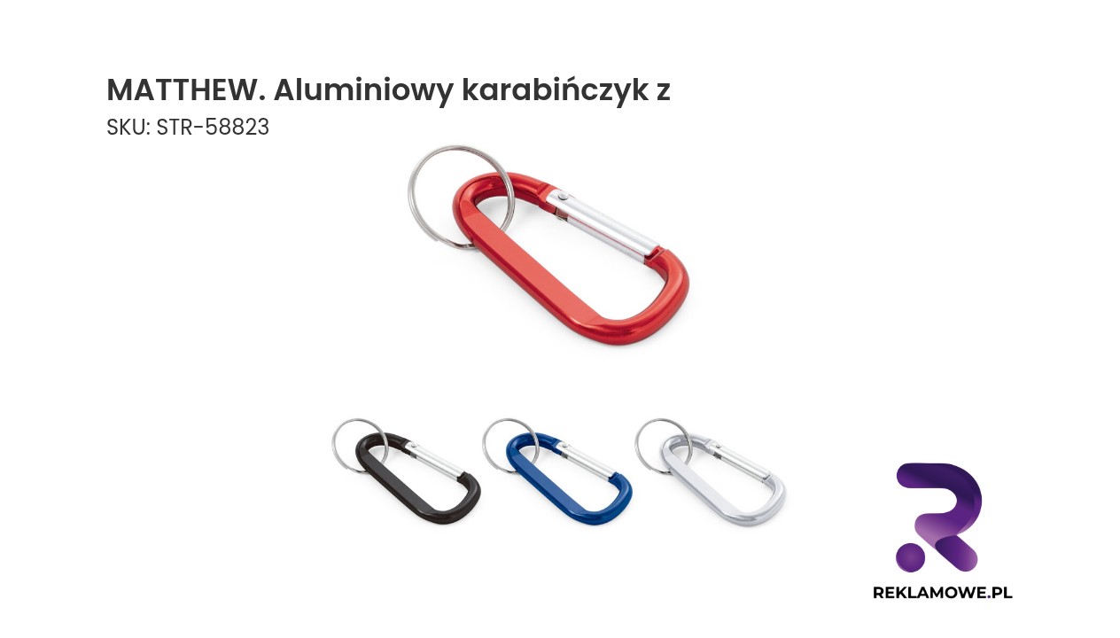 MATTHEW aluminiowy karabińczyk z - zdjęcie produktu